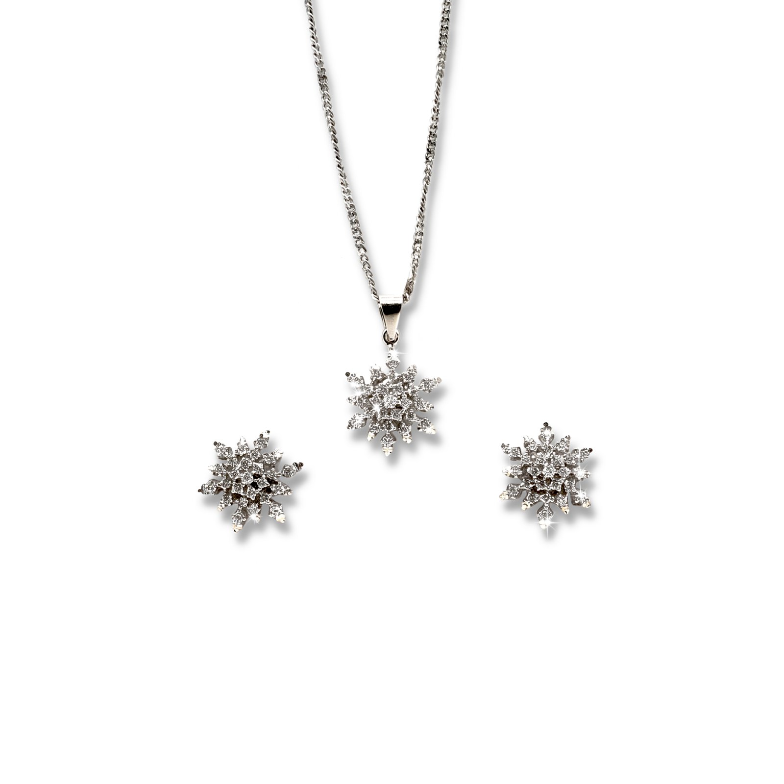 Snowflake Pendant Set